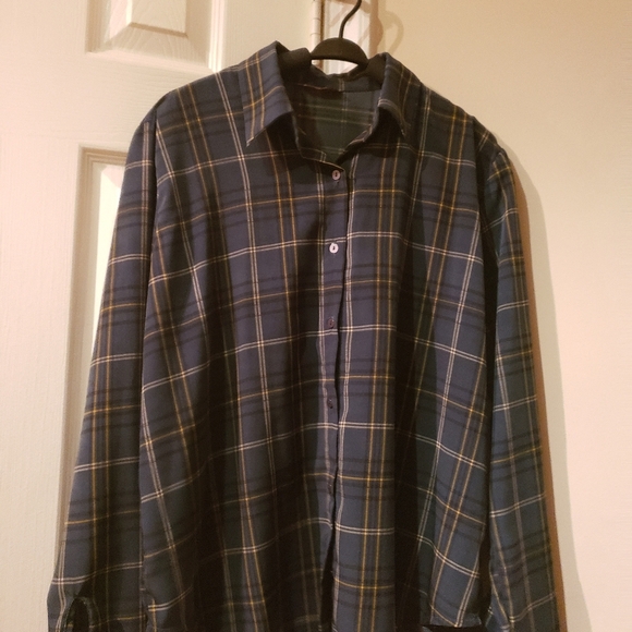 Green Plaid Button Up Shirt - Picture 2 of 7